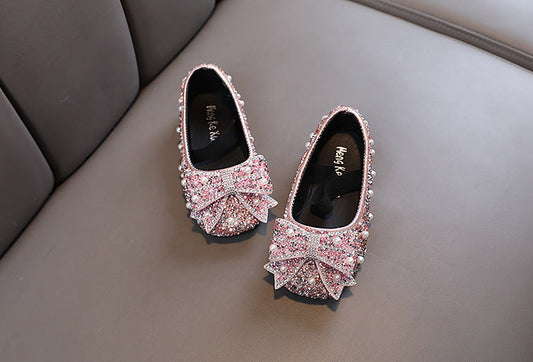 Girls Bow Sparkle Shoes – Charmy