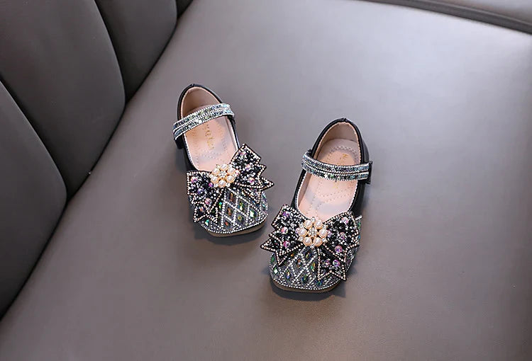 Girls Bow Sparkle Shoes – Charmy