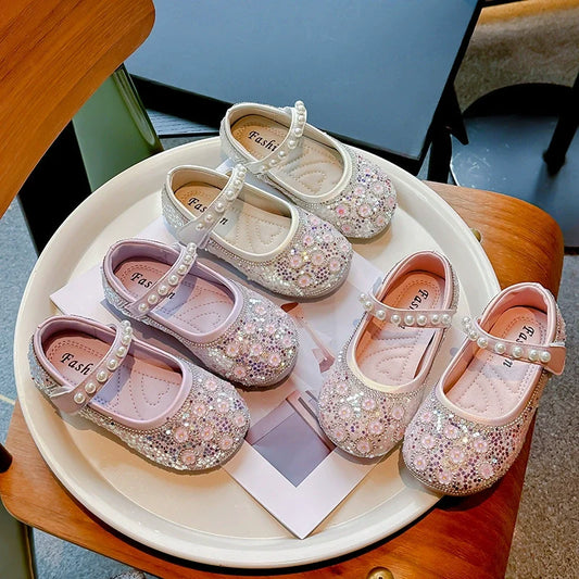 Girls Floral Sparkle Shoes – Charmy