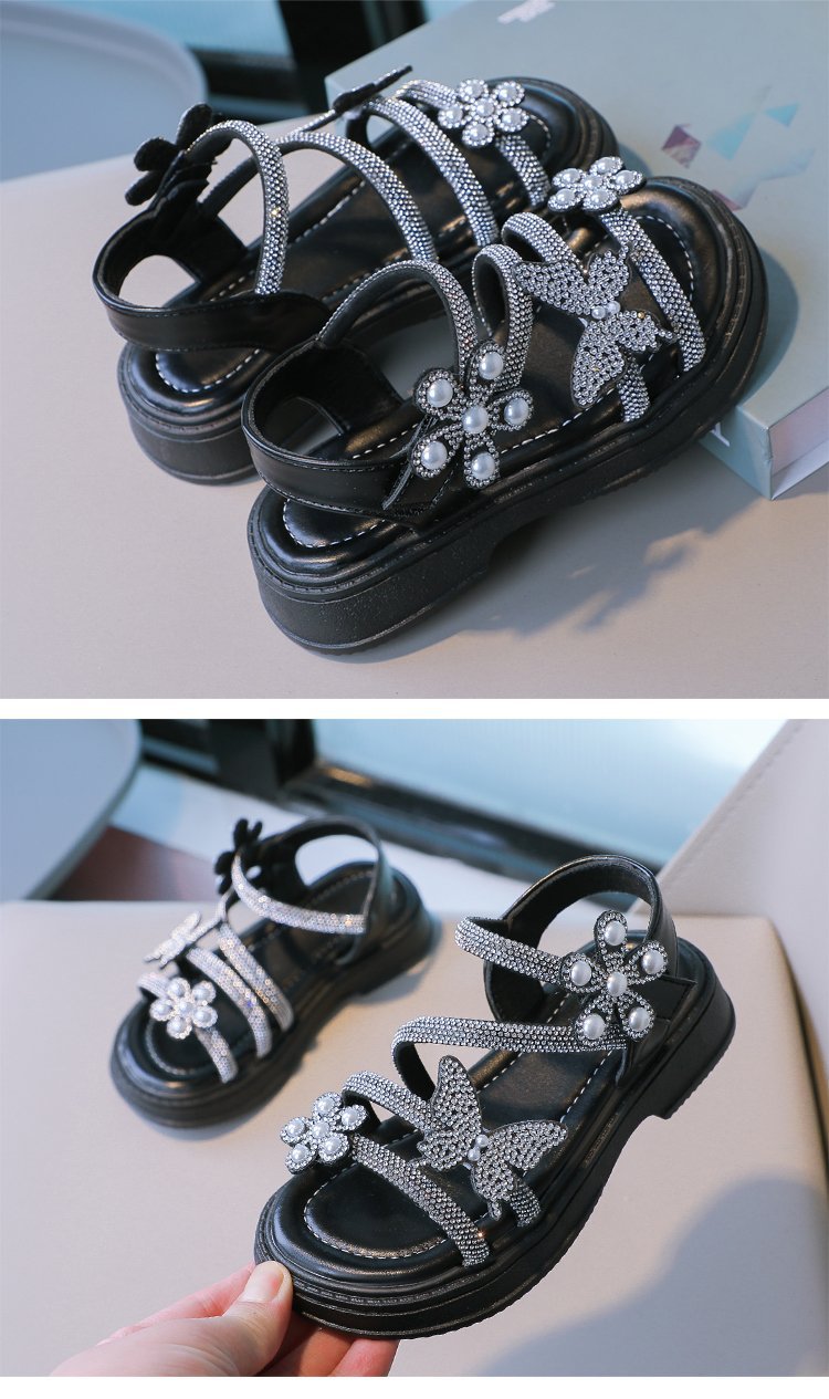 Girls Butterfly Sparkle Sandals – Charmy