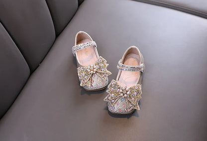 Girls Bow Sparkle Shoes – Charmy