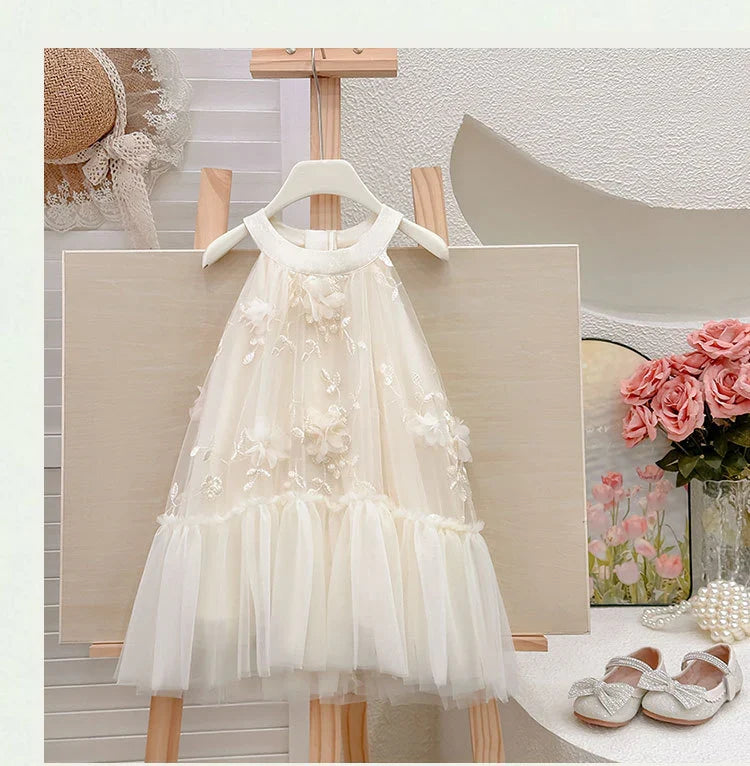 Floral Tulle Children's Dress