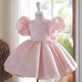 Pink Sequin Children's Party Dress