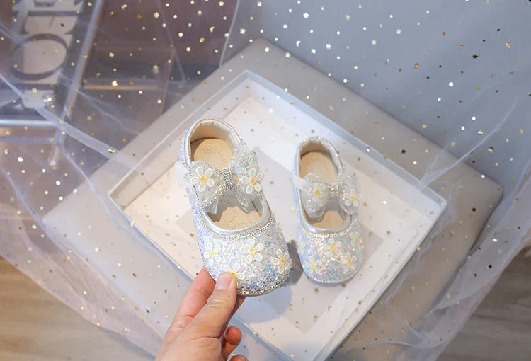 Girls Floral Sparkle Shoes – Charmy