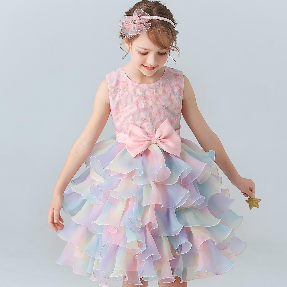 Children's Layered Dress in Colors