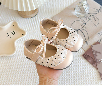 Children's Polka Dot Shoe with Bow