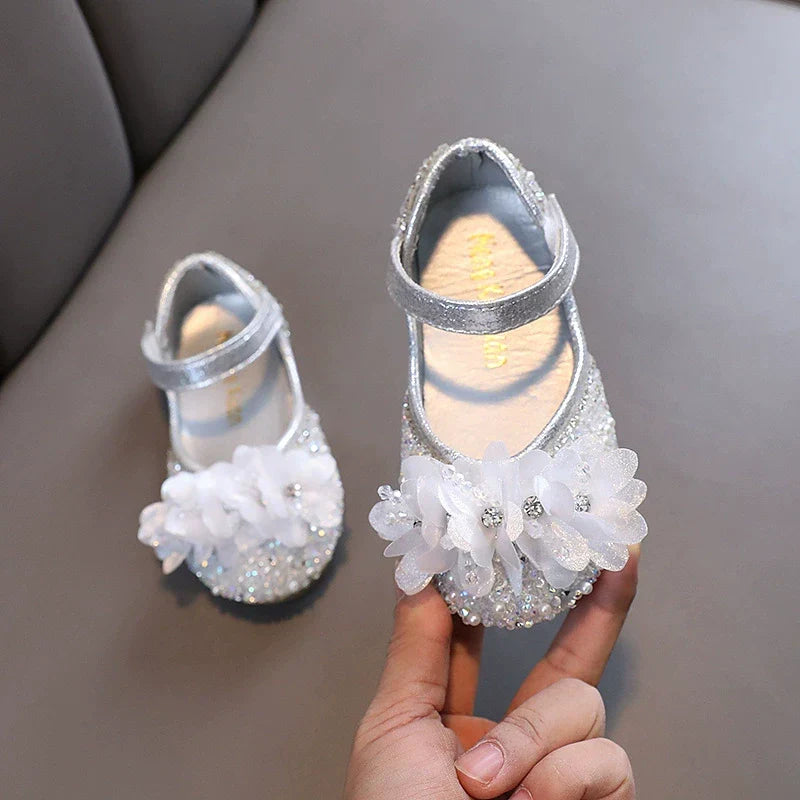 Girls Floral Sparkle Shoes – Charmy