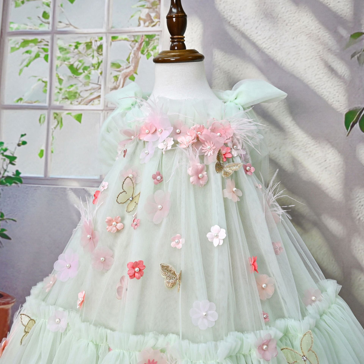 Children's Flower Tulle Dress