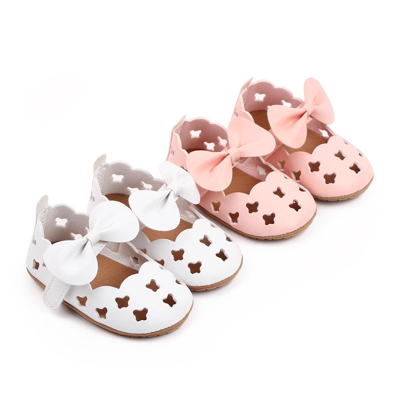 Baby Shoe with Holes and Bow