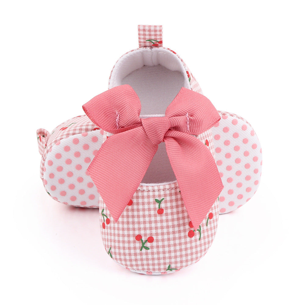 Cherry Print Children's Shoes