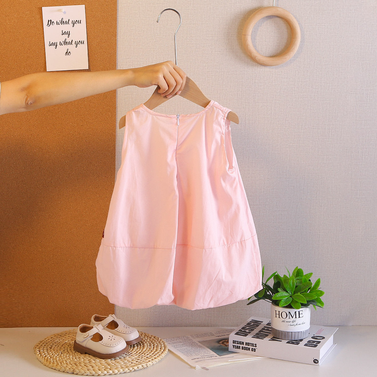 Children's Summer Dress with Little Flowers