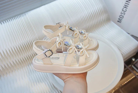 Girls Bow Occasion Party Sandals – Charmy