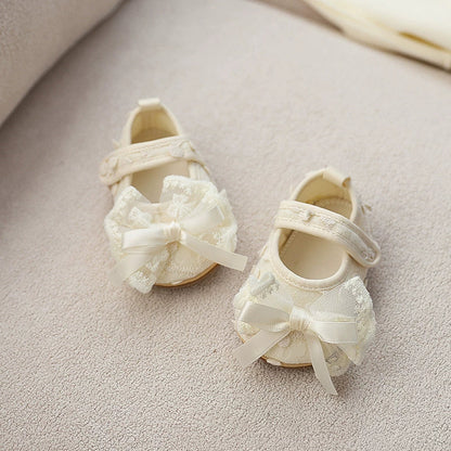 Girls' Shoes with Lace Bow