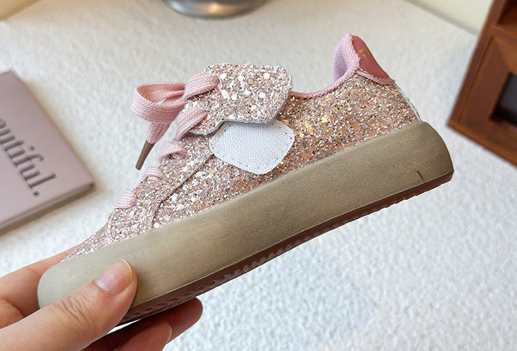 Children's Sneakers with Sparkling Star Design