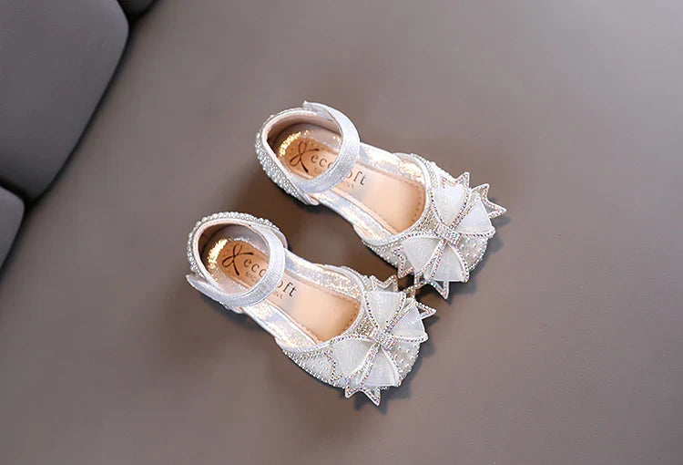 Girls Bow Sparkle Shoes – Charmy