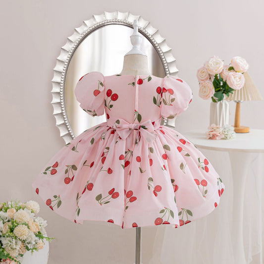 Girls' Party Dress Love/ Cherries/ Watermelon