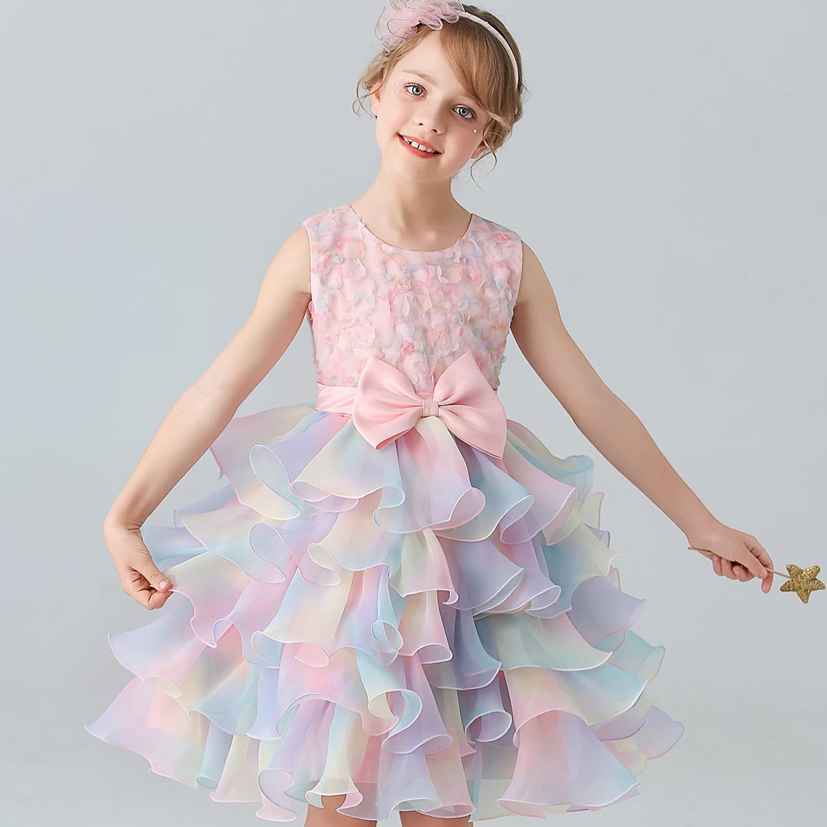Children's Layered Dress in Colors