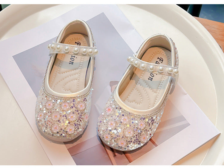 Girls Floral Sparkle Shoes – Charmy