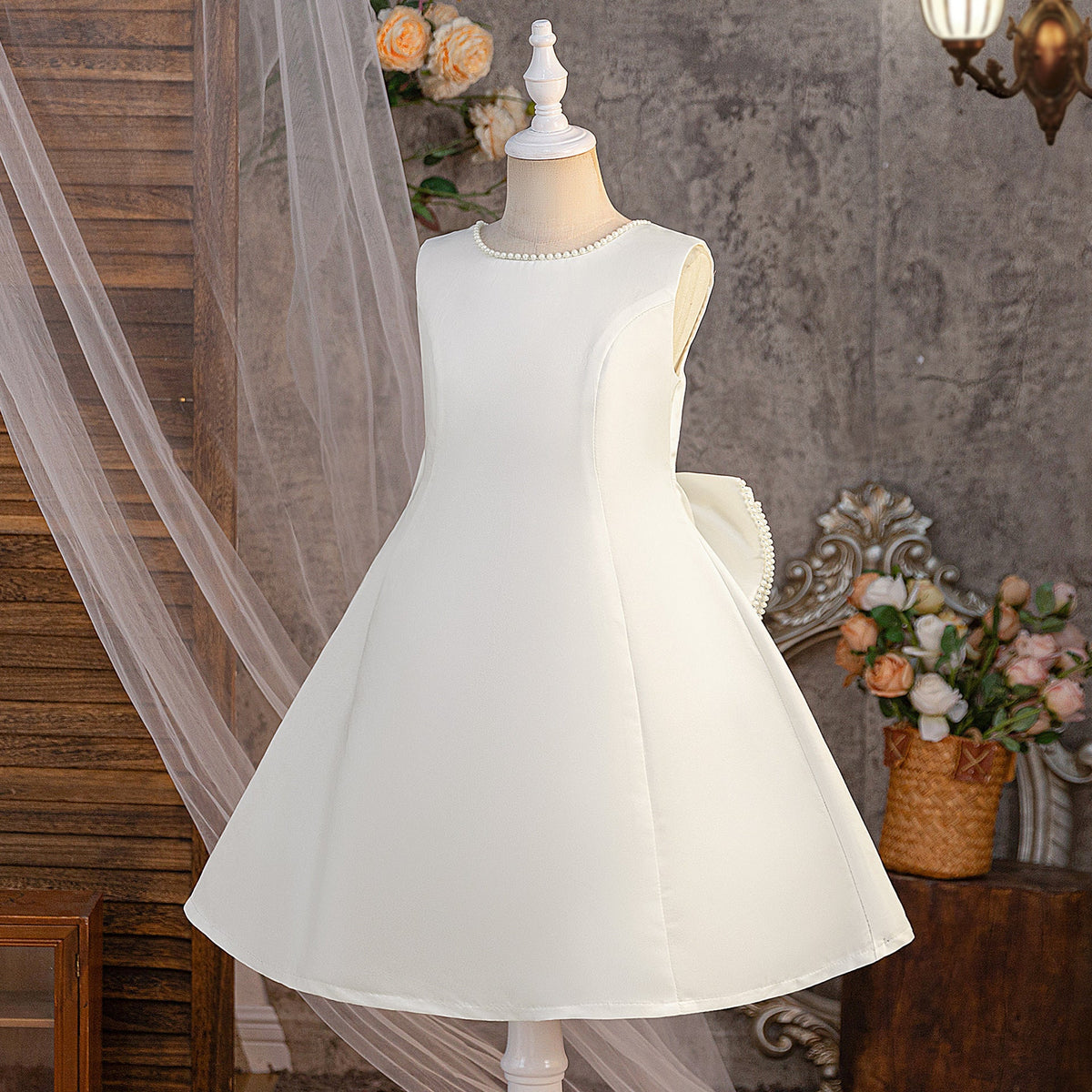 White Pearl Children's Dress