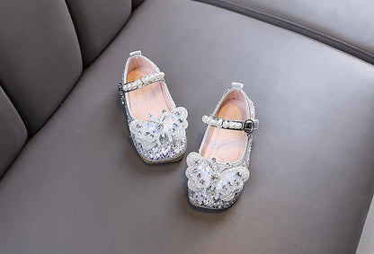 Girls Butterfly Rhinestone Shoes – Charmy