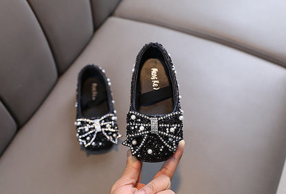 Girls Bow Sparkle Shoes – Charmy