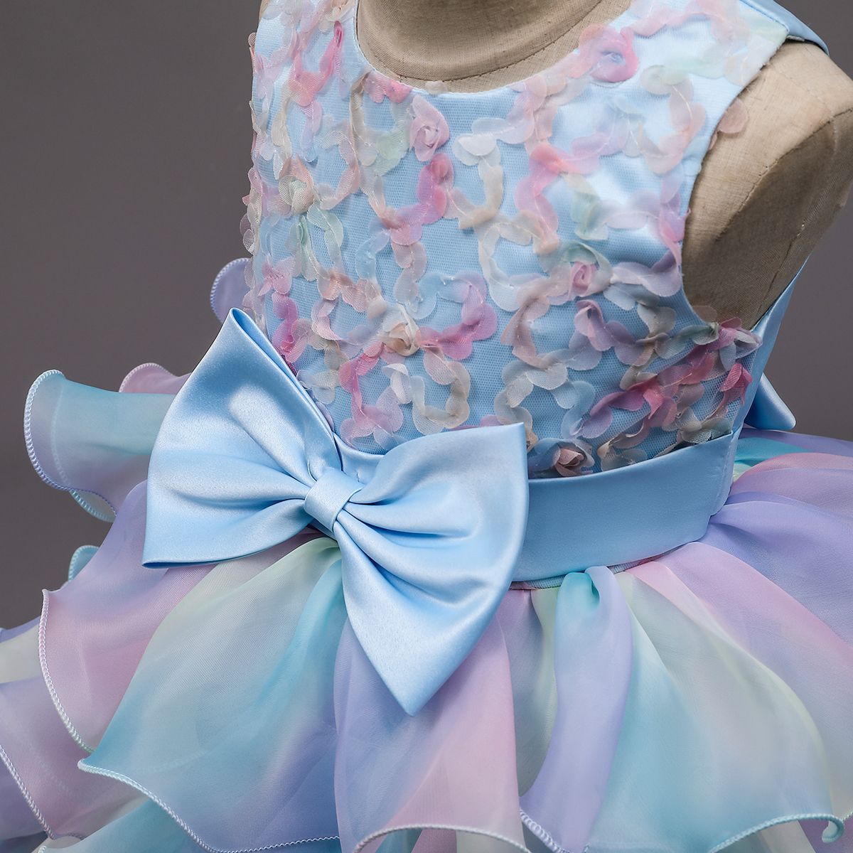 Children's Layered Dress in Colors
