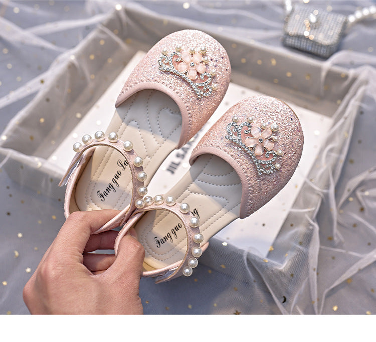Girls Floral Glitter Shoes – Charmy