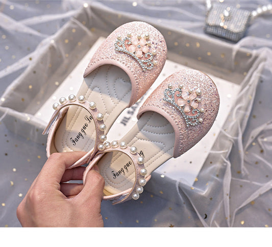 Girls Floral Glitter Shoes – Charmy