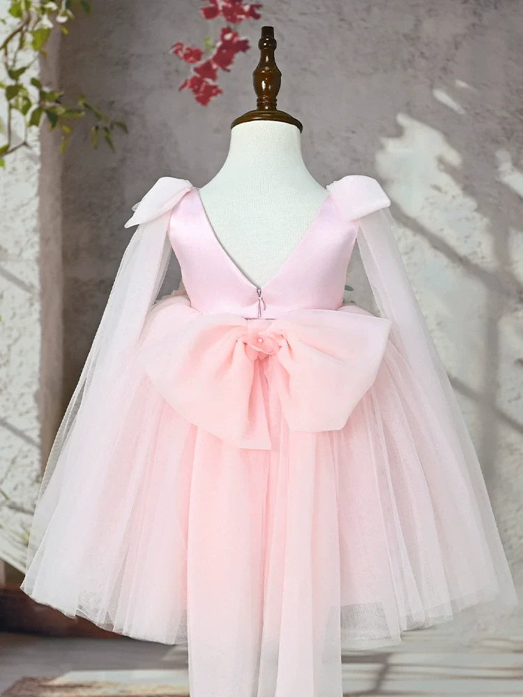 Girls' Party Dress with Small Flowers