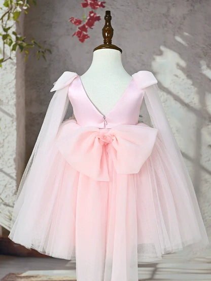 Girls' Party Dress with Small Flowers