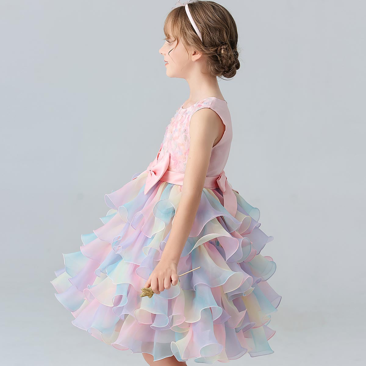 Children's Layered Dress in Colors