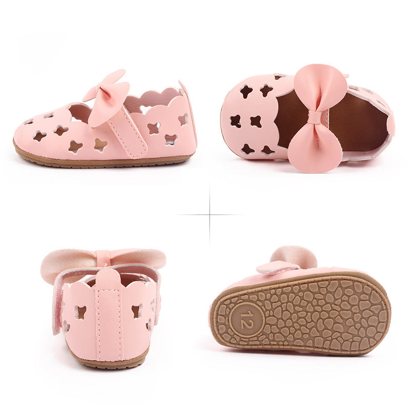Baby Shoe with Holes and Bow