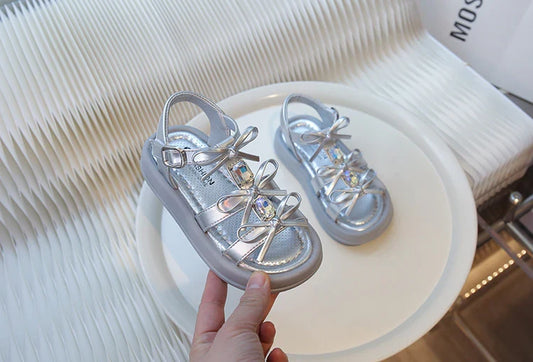 Girls Bow Occasion Party Sandals – Charmy