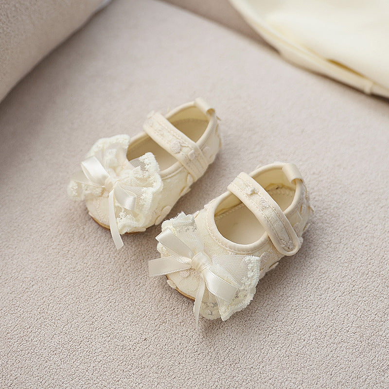 Girls' Shoes with Lace Bow
