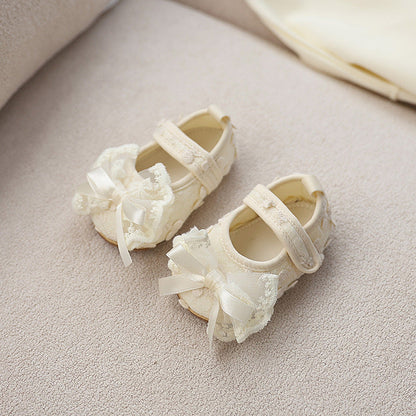Girls' Shoes with Lace Bow