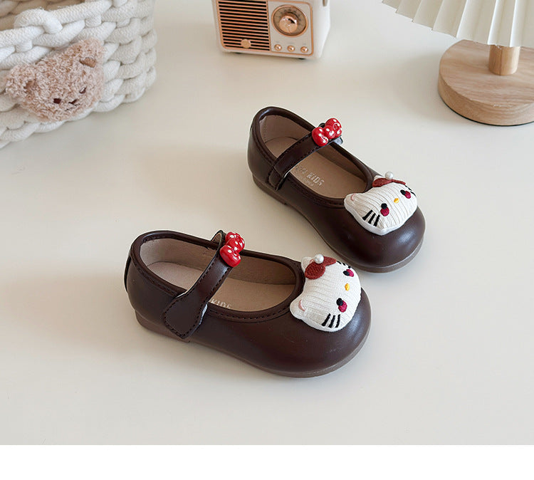 Girls' Kitten-Themed Shoes