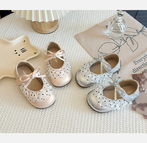 Children's Polka Dot Shoe with Bow