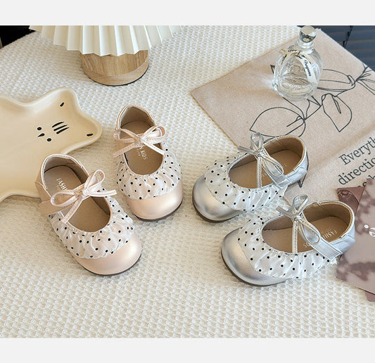 Children's Polka Dot Shoe with Bow