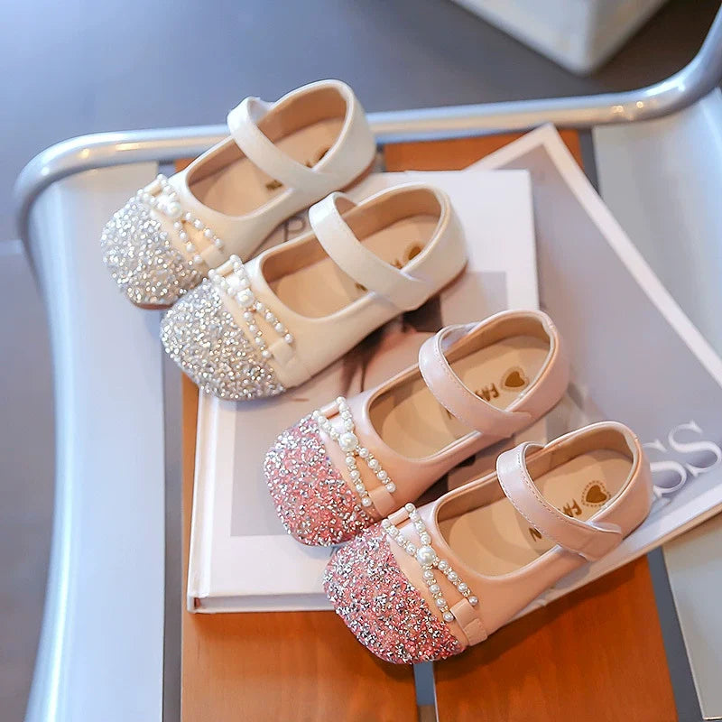 Girls Pearl Sparkle Shoes – Charmy