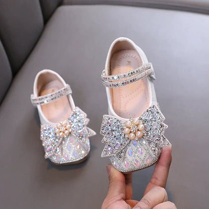 Girls Bow Sparkle Shoes – Charmy