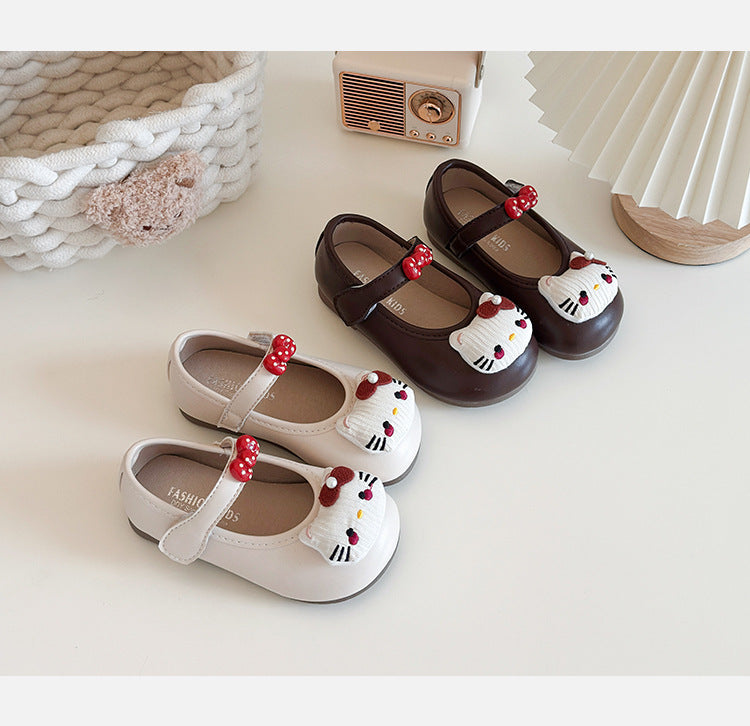 Girls' Kitten-Themed Shoes