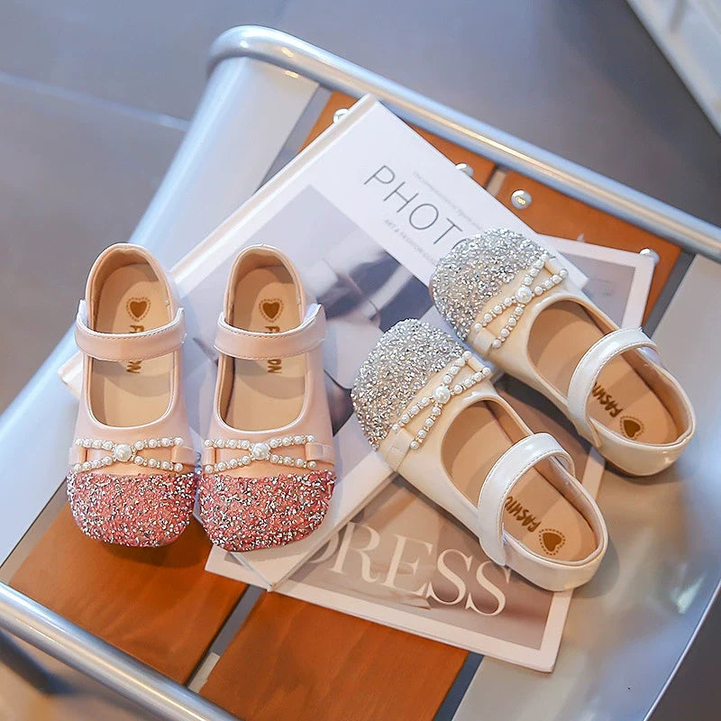 Girls Pearl Sparkle Shoes – Charmy