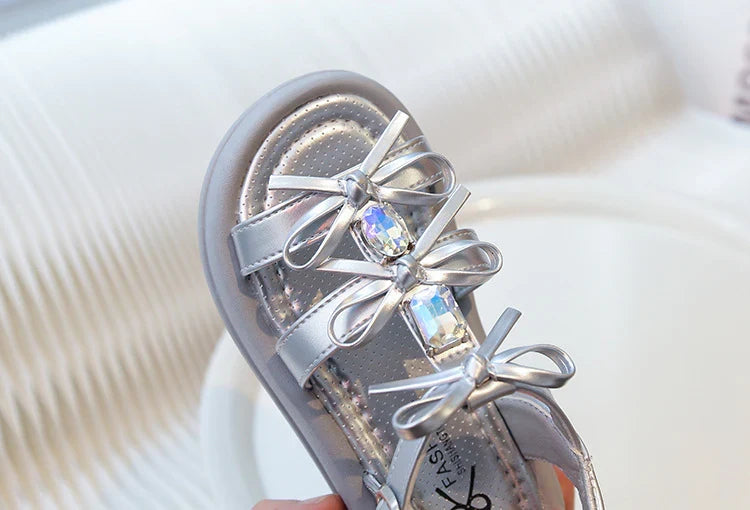 Girls Bow Occasion Party Sandals – Charmy