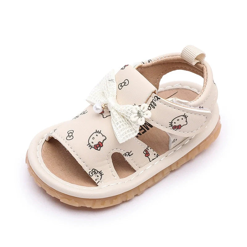 Children's Kitten Bow Sandal