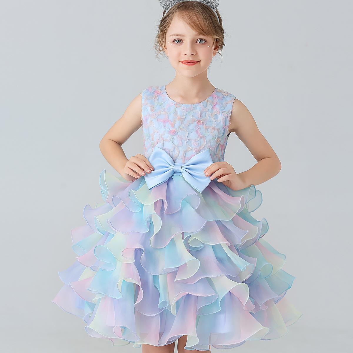 Children's Layered Dress in Colors