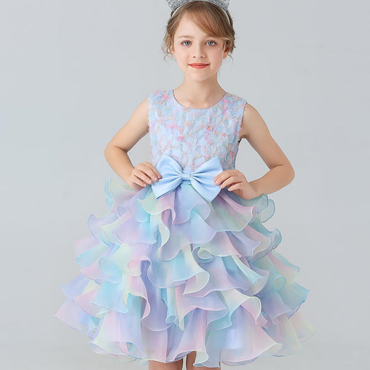 Children's Layered Dress in Colors