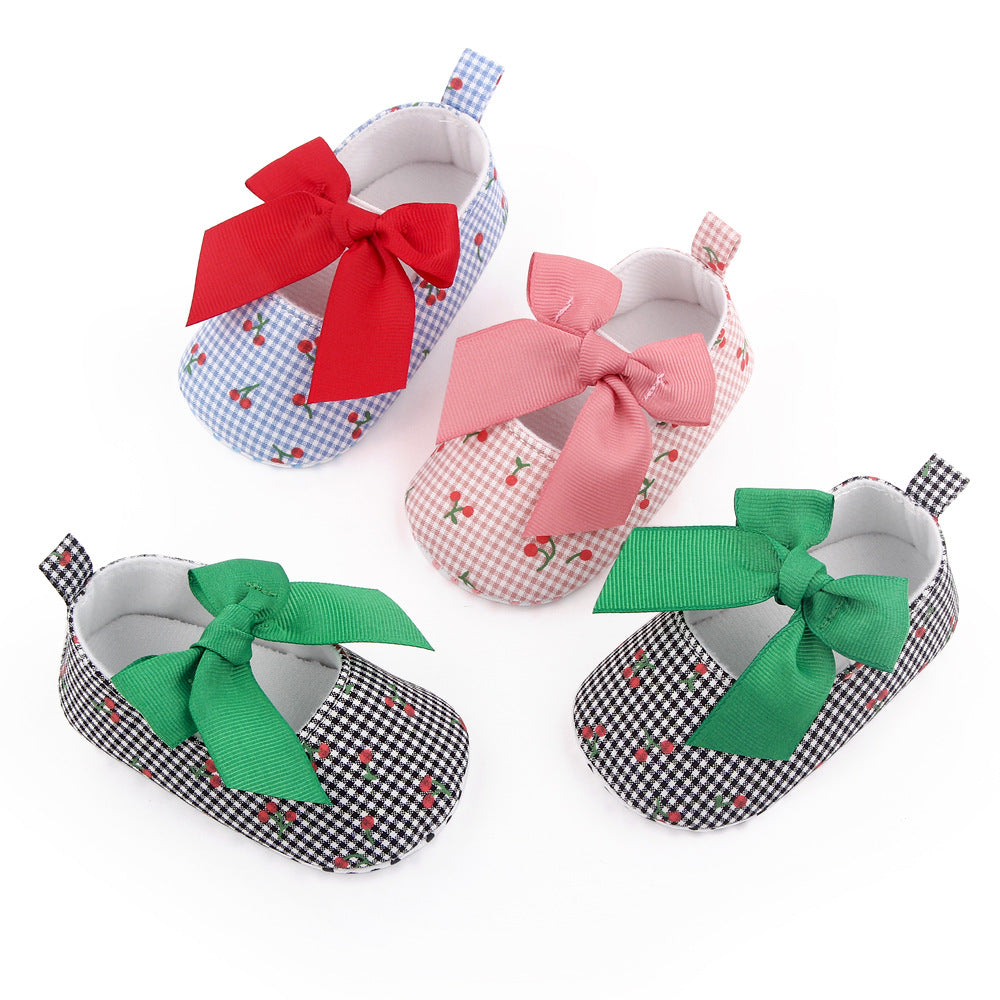 Cherry Print Children's Shoes