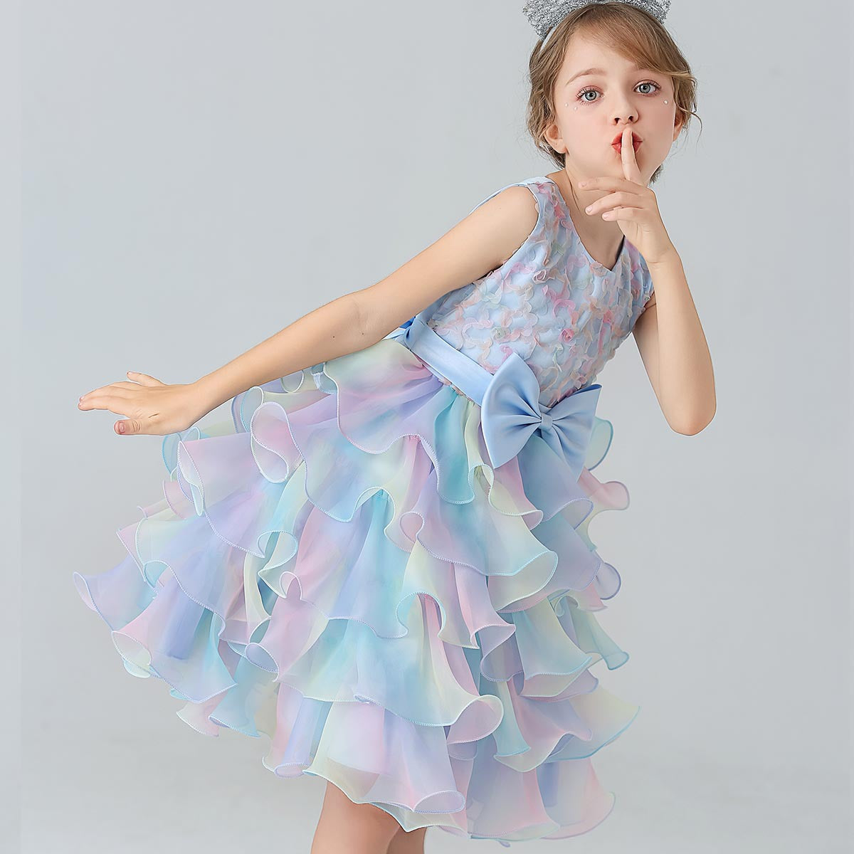 Children's Layered Dress in Colors