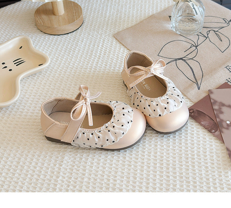 Children's Polka Dot Shoe with Bow