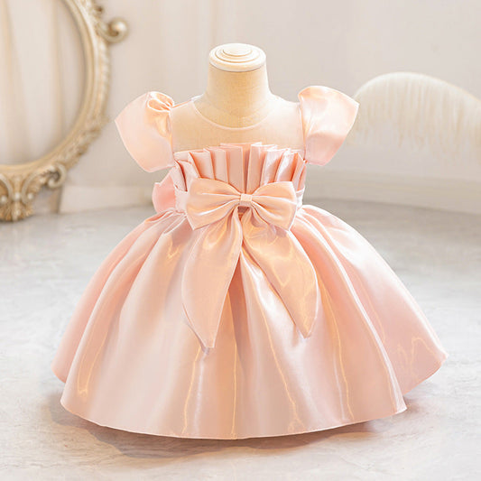Children's Party Dress with Bow